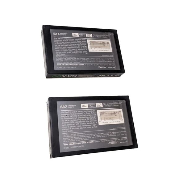 Maxell XLII 90 Extra Fine Epitaxial High Bias Cassette Tapes 2 Sealed 80s - Picture 2 of 3